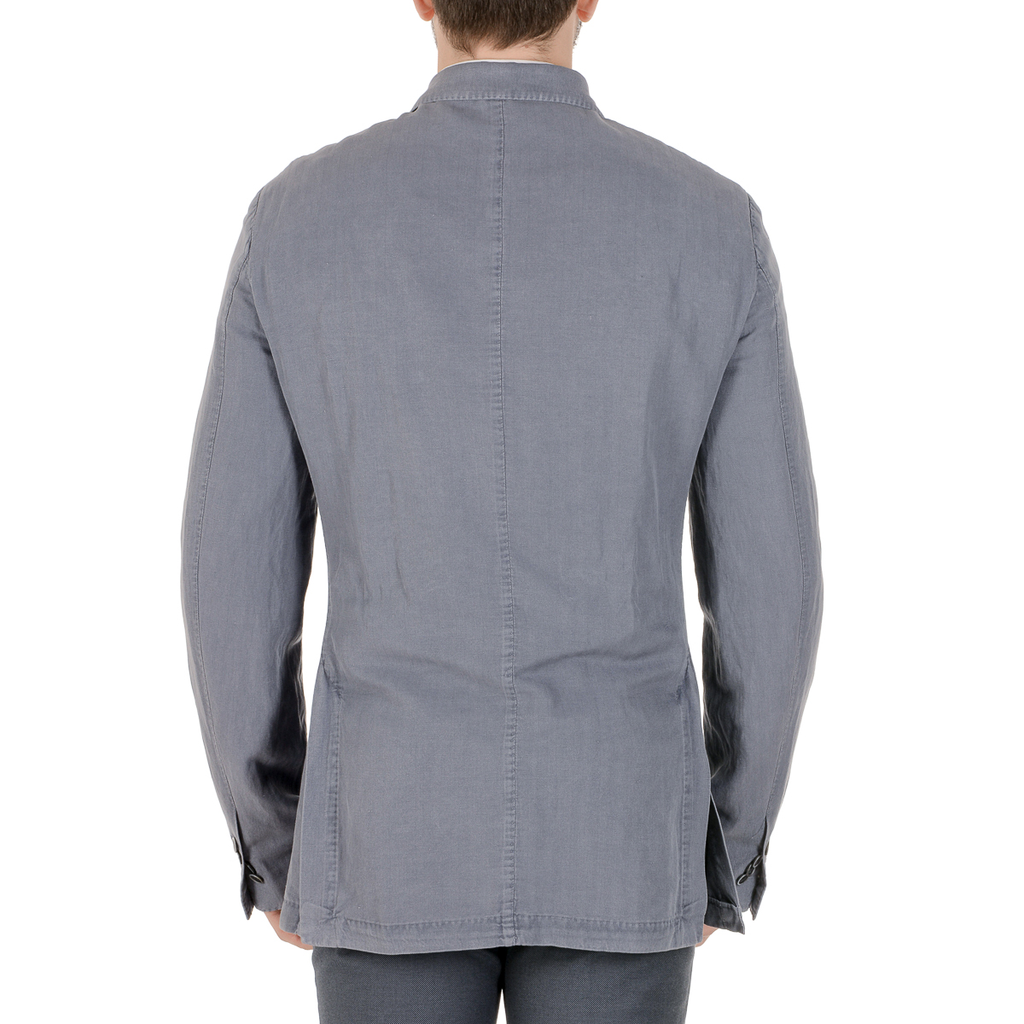 Corneliani Mens Jacket Long Sleeves Light Blue
