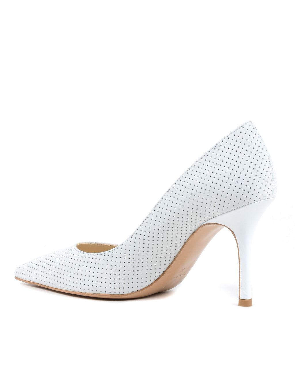 19V69 Italia - Zapatos de salón para mujer, color blanco, DEC85 CALF TRAF GESSO