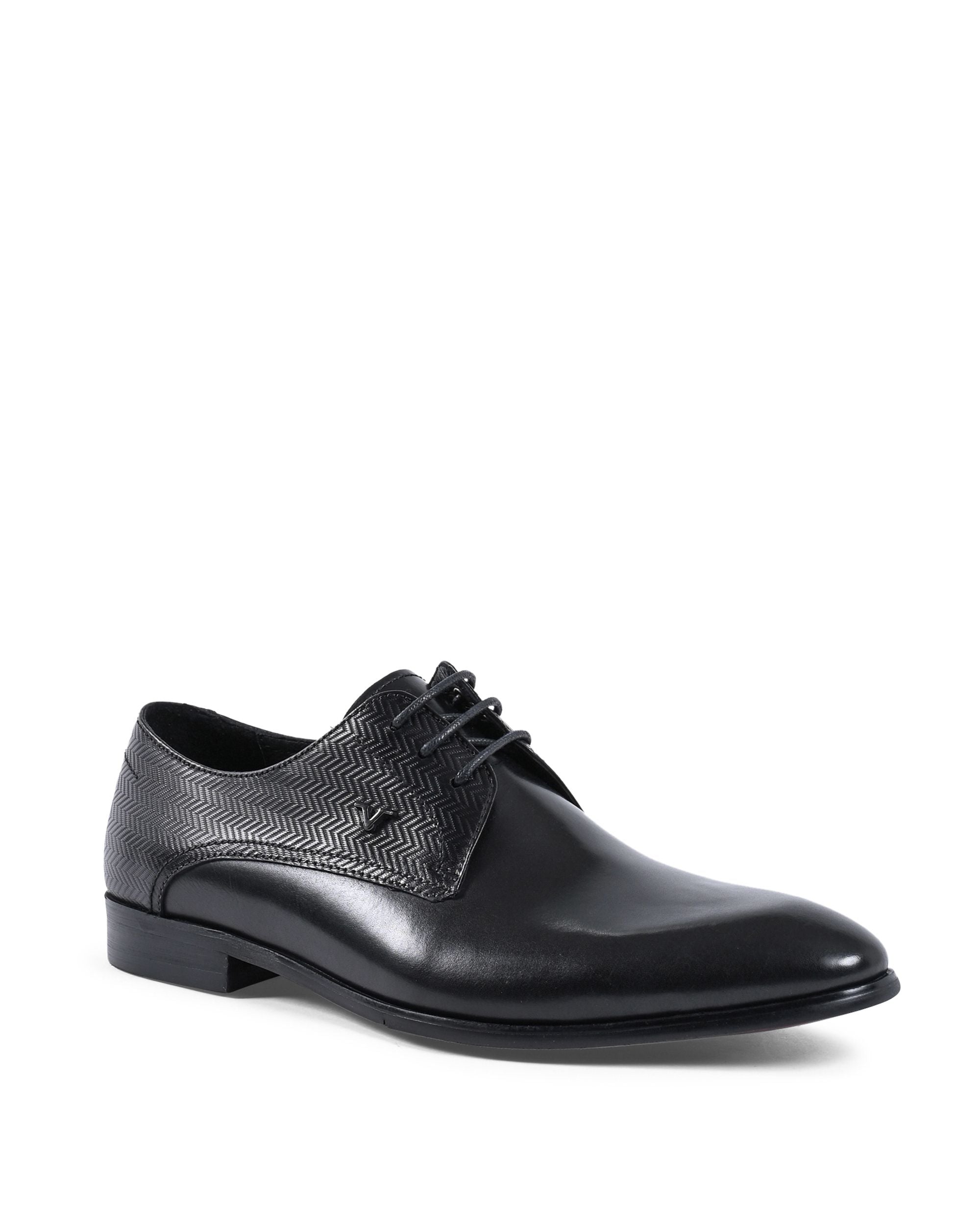 19V69 Italia Zapatos con cordones para hombre Negro YO 722-1-37 A NEGRO