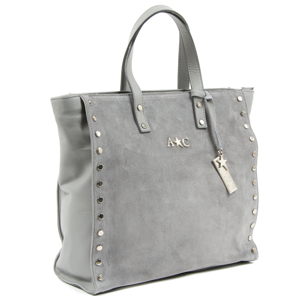 Bolso de mano Andrew Charles para mujer, gris, JENNER