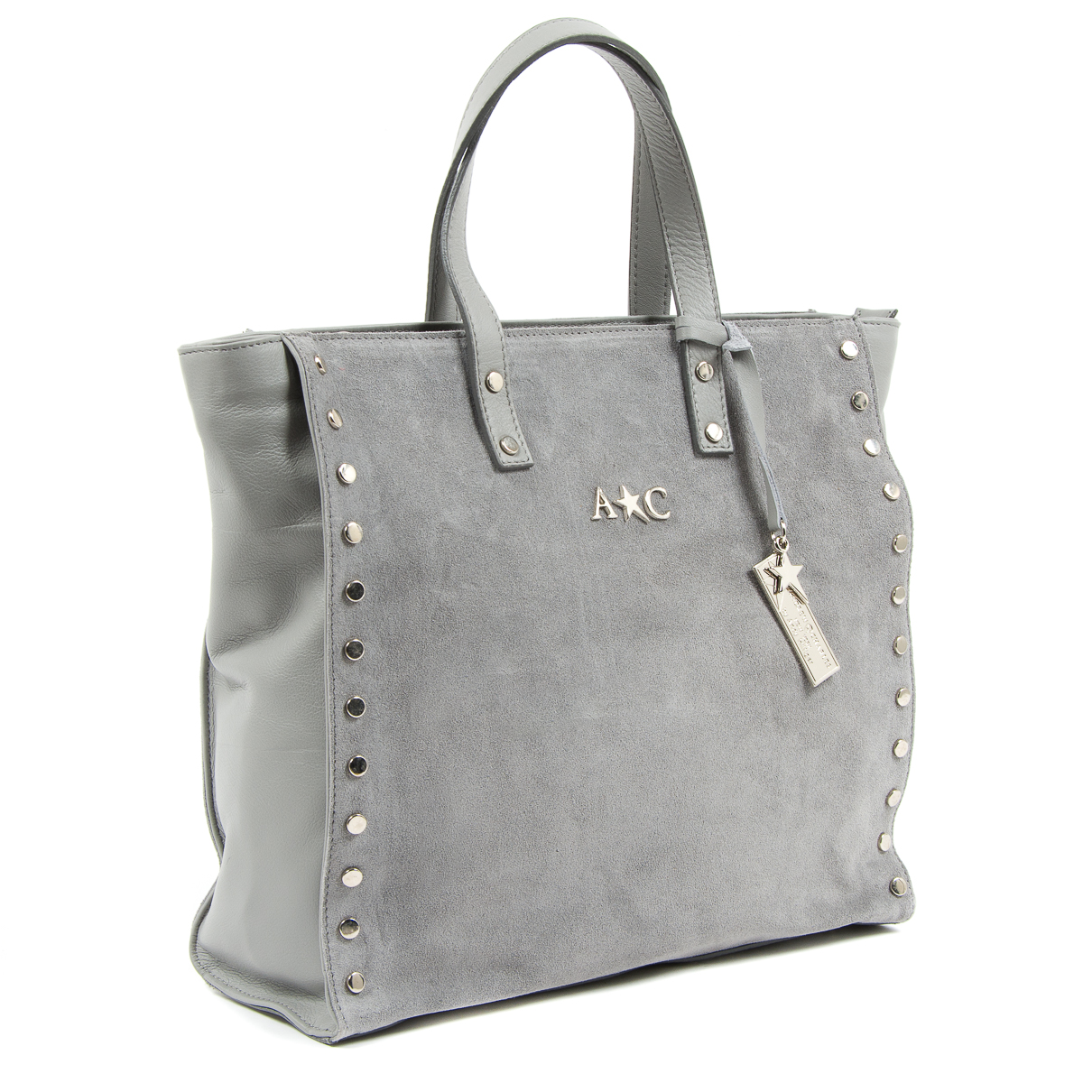 Bolso de mano Andrew Charles para mujer, gris, JENNER