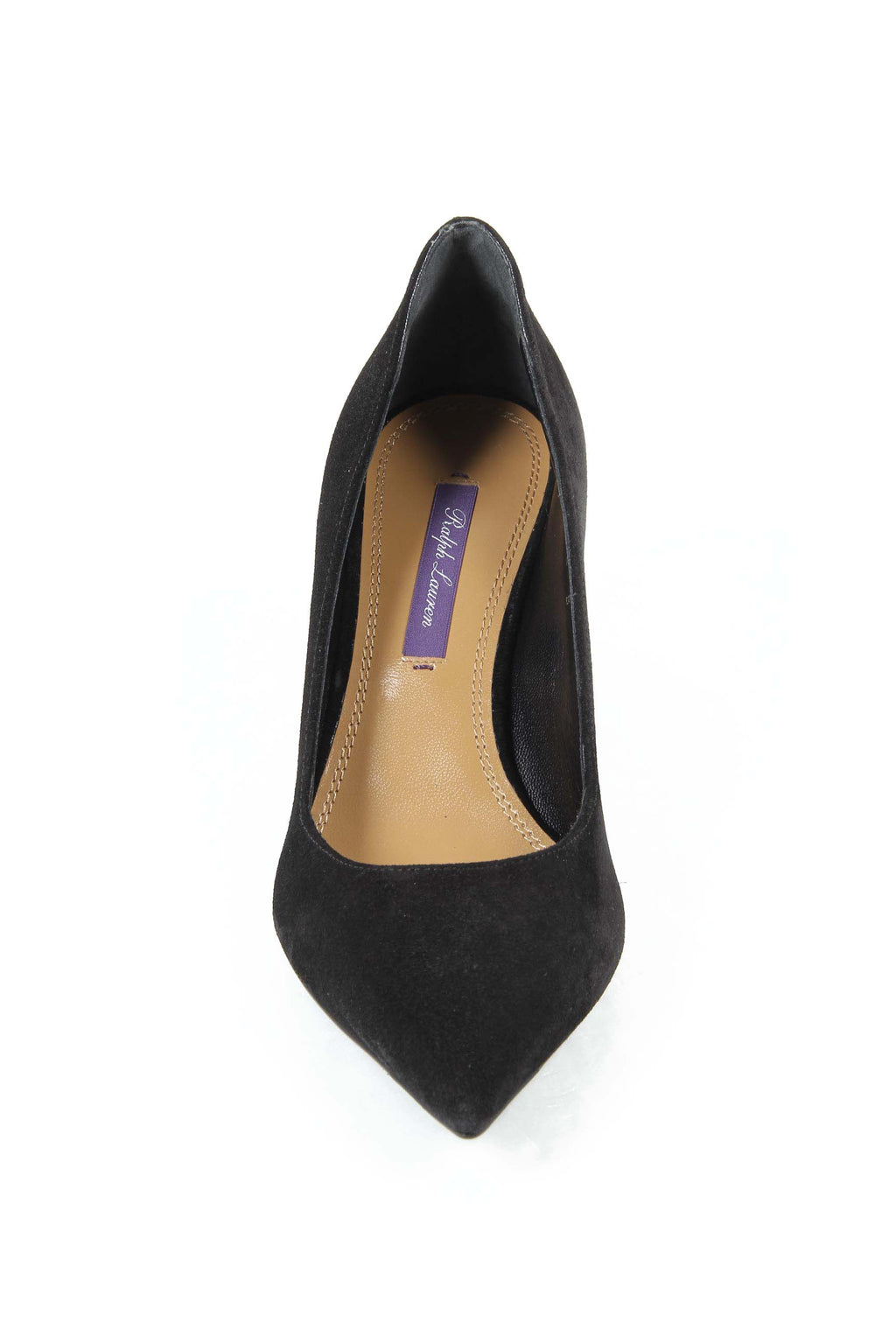 Ralph Lauren - Zapatos de salón para mujer INES CALFSUEDE NEGRO