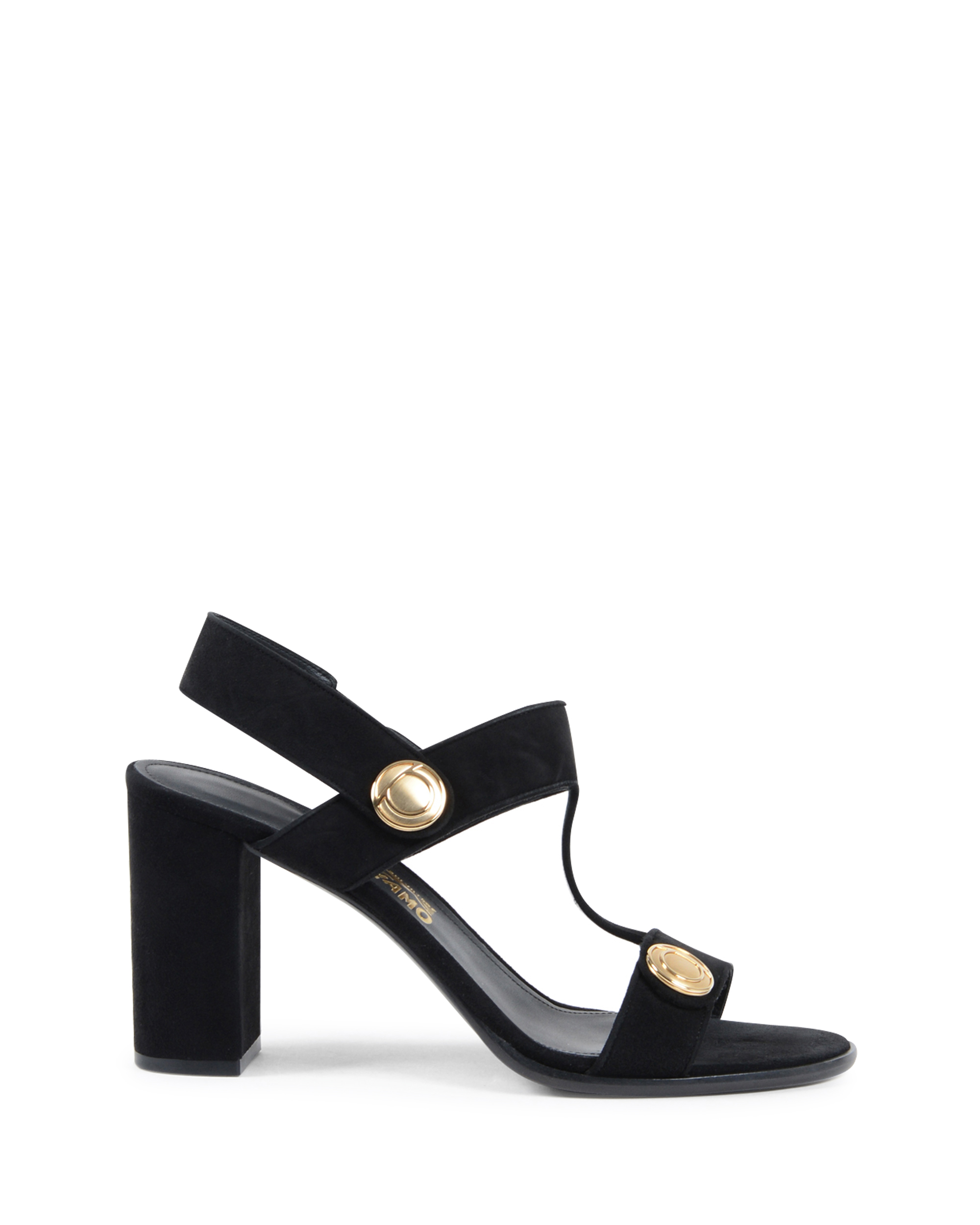 Sandalia Salvatore Ferragamo para mujer negra EDICT