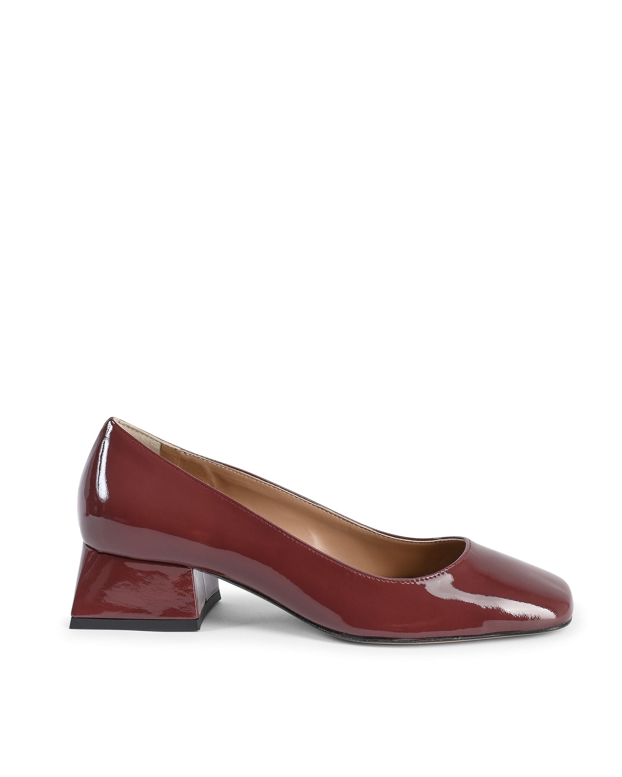 19V69 Italia Womens Heeled Ballerina SOFIA VERNICE BORDEAUX