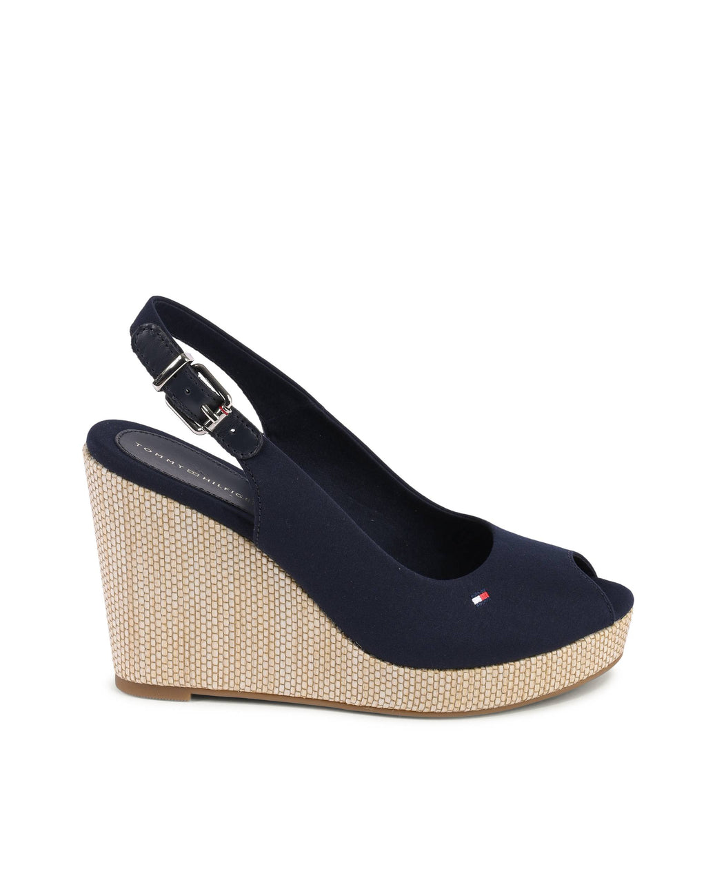 Tommy Hilfiger - Sandalias de cuña para mujer, color azul, FW0FW04789DW6