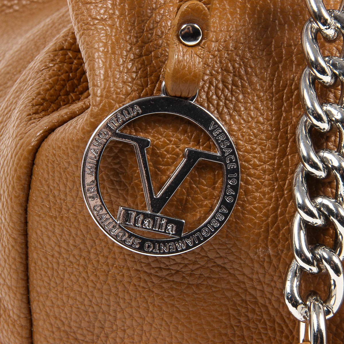 V 1969 Italia Bolso de mano de mujer V012-S DOLLARO CUOIO