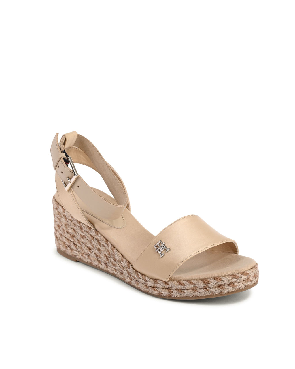 Tommy Hilfiger - Sandalias de cuña para mujer, color beige, FW0FW07913ACR