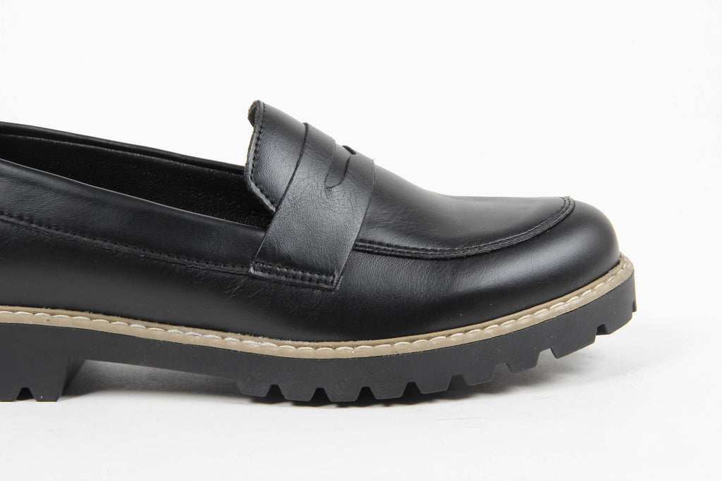 Mocasines italianos para mujer V 1969 MARGIE 3 PRINC. NERO