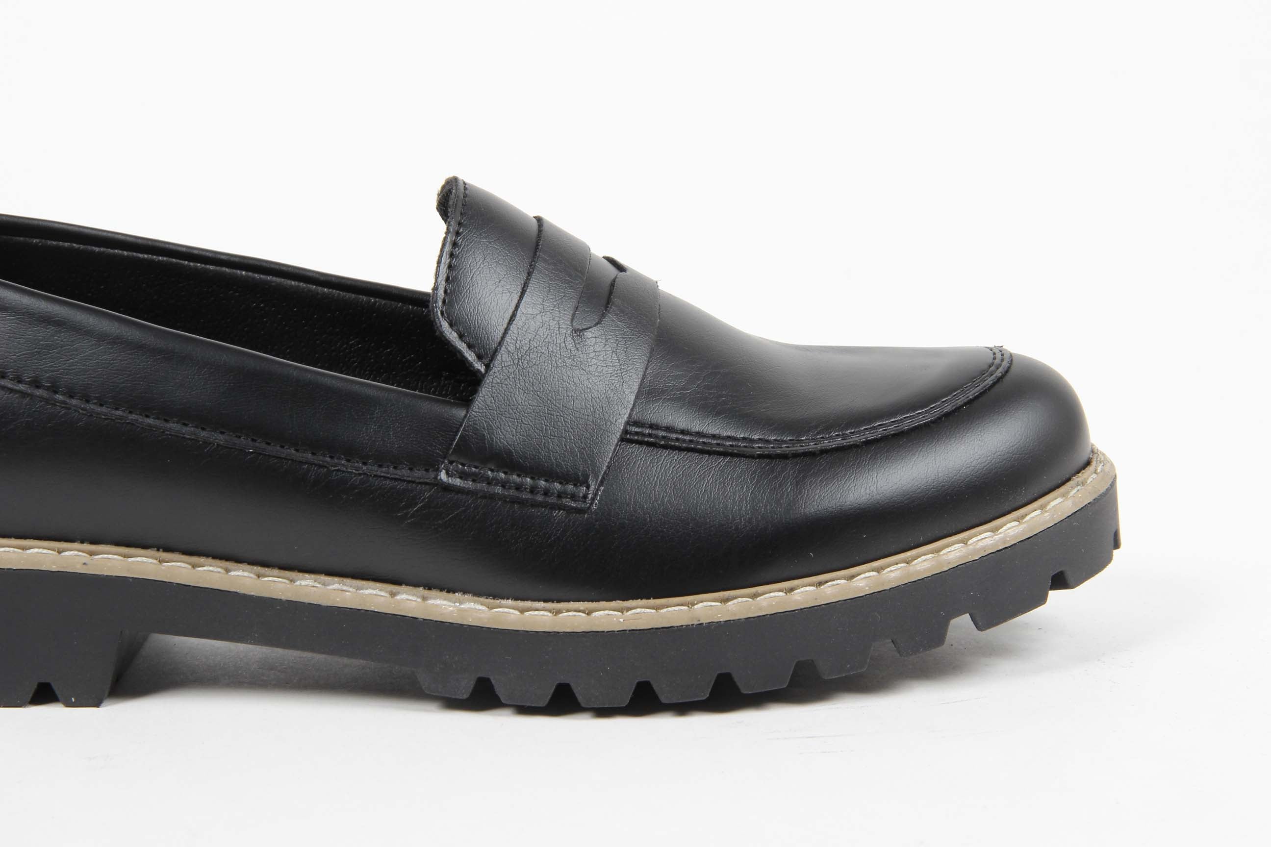 Mocasines italianos para mujer V 1969 MARGIE 3 PRINC. NERO