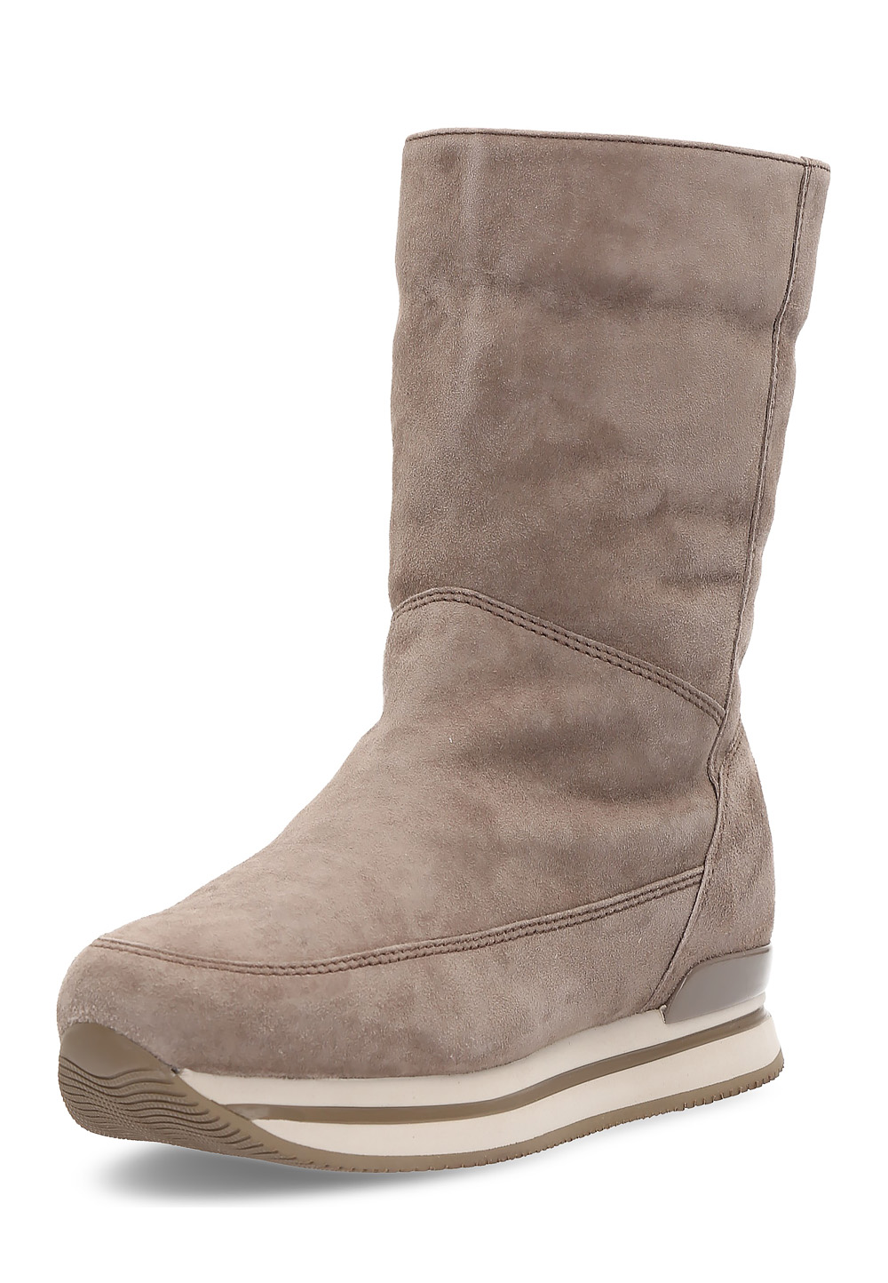 Bota alta Hogan para mujer, color marrón, HXW2410O720CCR0C407
