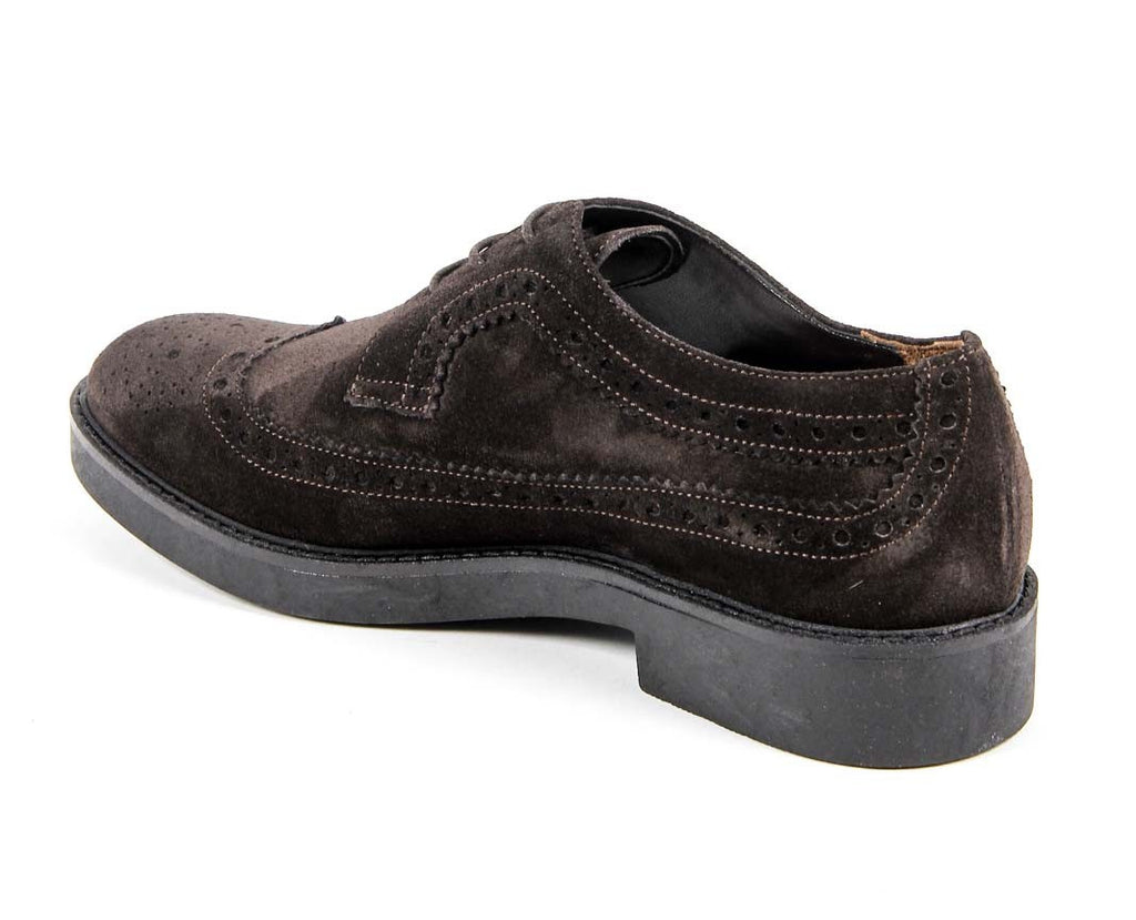 V 1969 Italia Zapato Brogue para Mujer B1670 VELOUR T. MORO