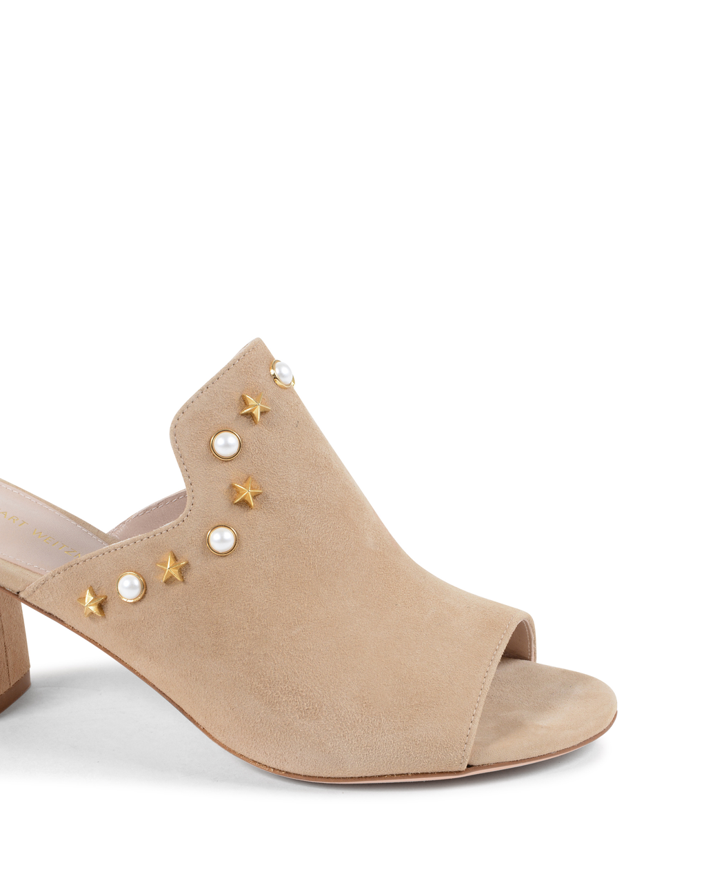 Stuart Weitzman - Sandalias tipo mule para mujer, color beige, DOHICKEY