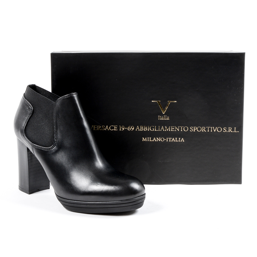 V 1969 Italia - Botines de tacón para mujer, color negro, GRACY