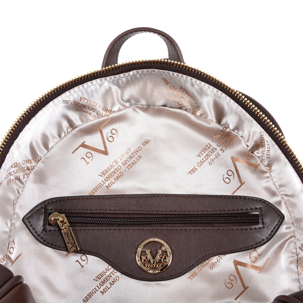V 1969 Italia Womens Backpack Brown SANTORINI