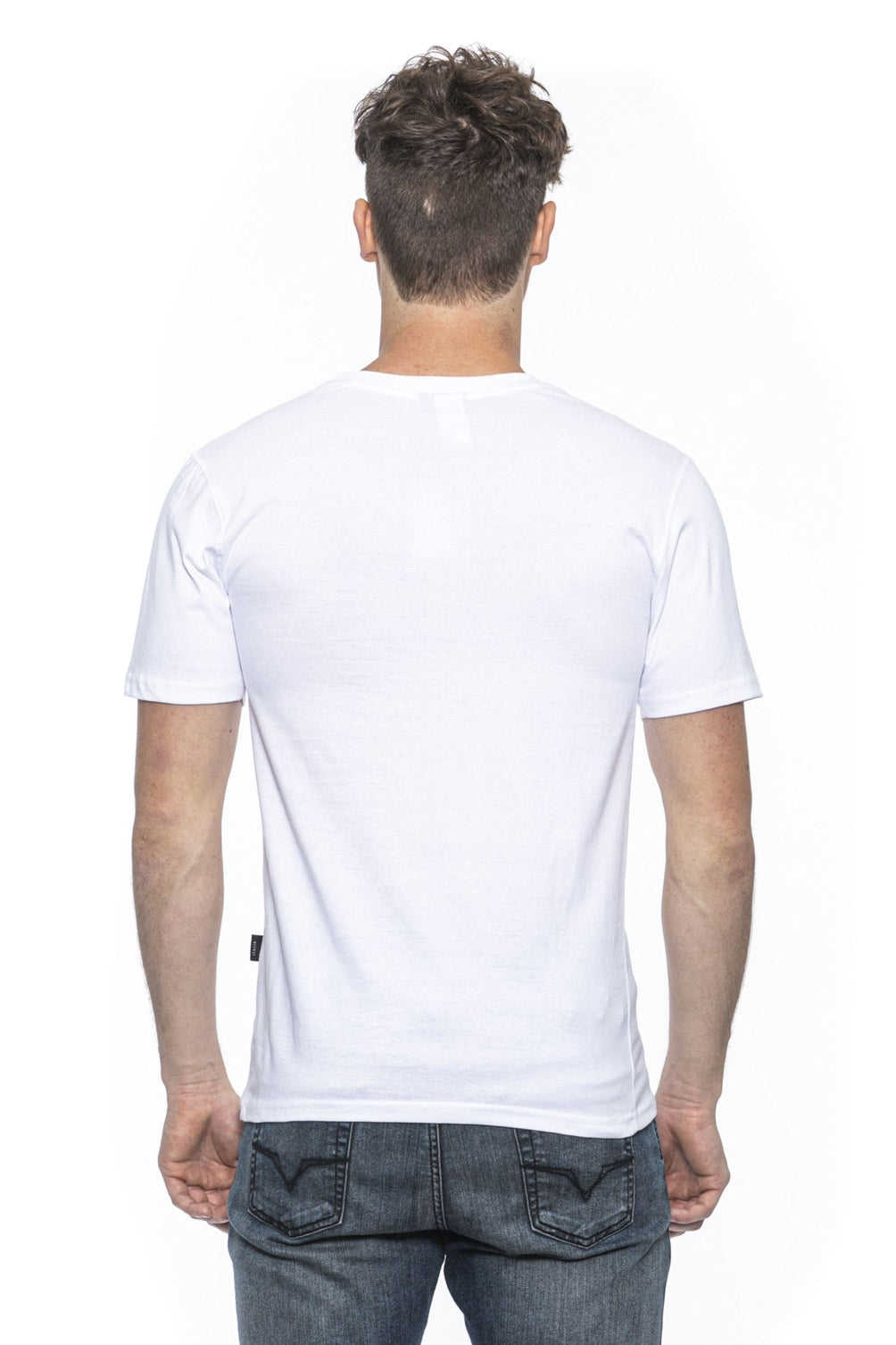 Camiseta Italia 19V69 para hombre blanca TROY WHITE