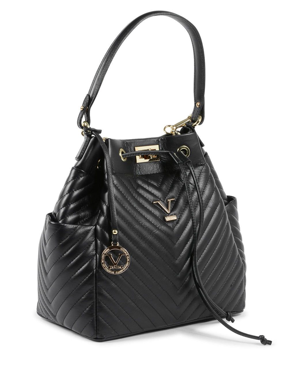 Bolso bandolera V Italia para mujer, color negro, BH10272 52 SAUVAGE NERO
