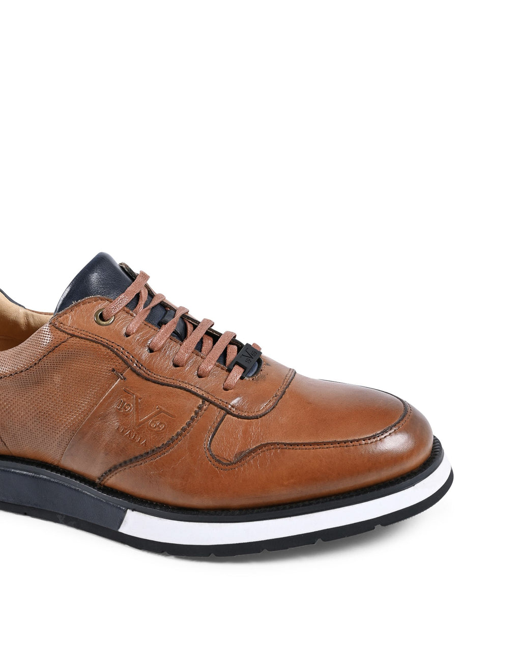 19V69 Italia Zapatillas de hombre marrones YO Y375-A3 TABACCO