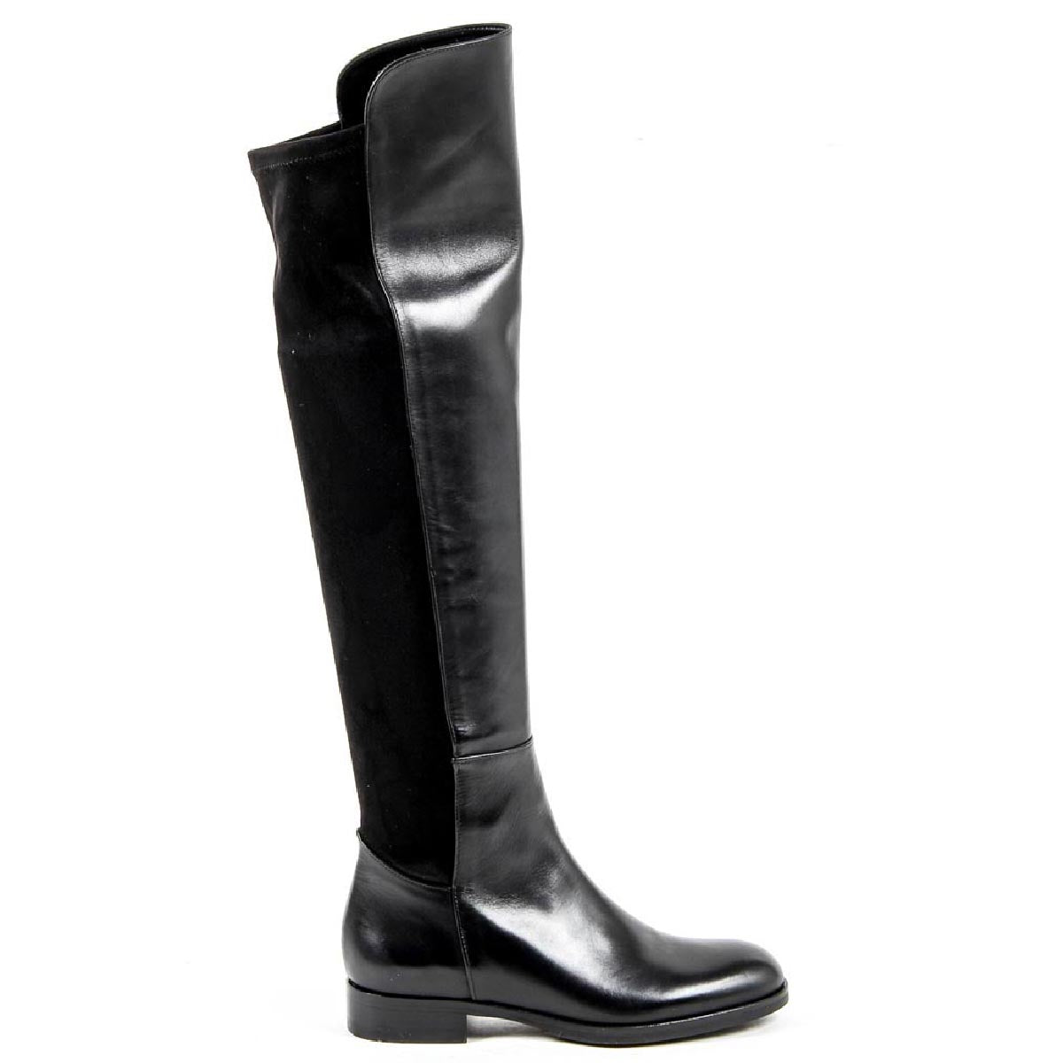 Bota alta mujer V 1969 Italia B2421 SENZA F VITELLO NERO