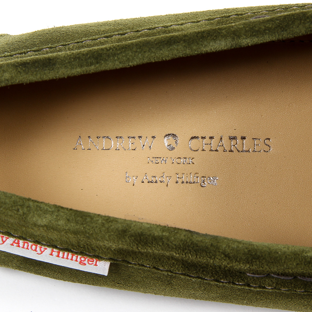 Mocasín Andrew Charles para hombre verde TRON