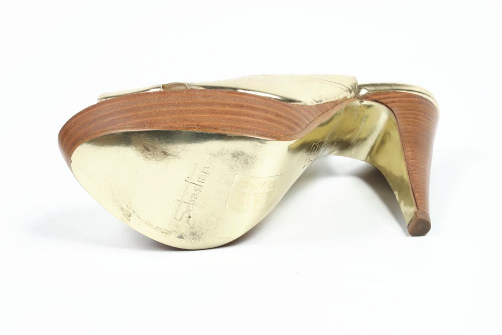 Sandalia de mujer Sebastian Milano 2750 GOLD SPEC