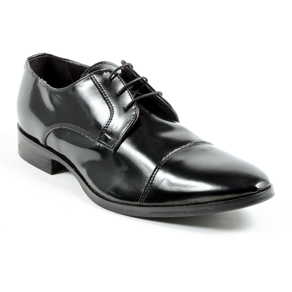 V 1969 Italia Zapato clásico para hombre Negro CORONA