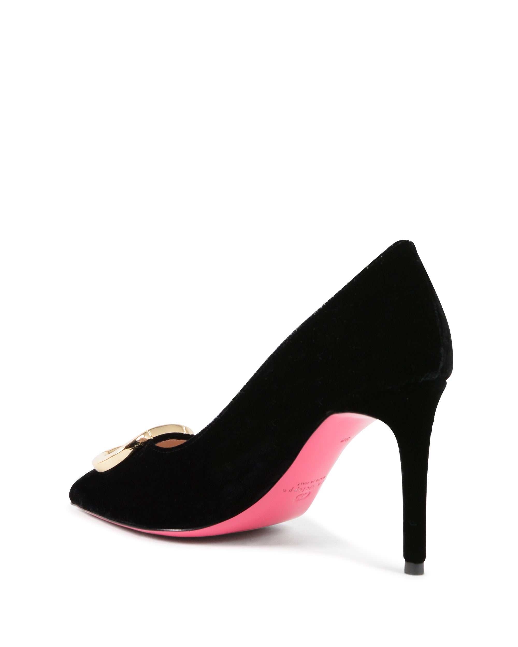 Zapatos de fiesta de oficina de terciopelo negro