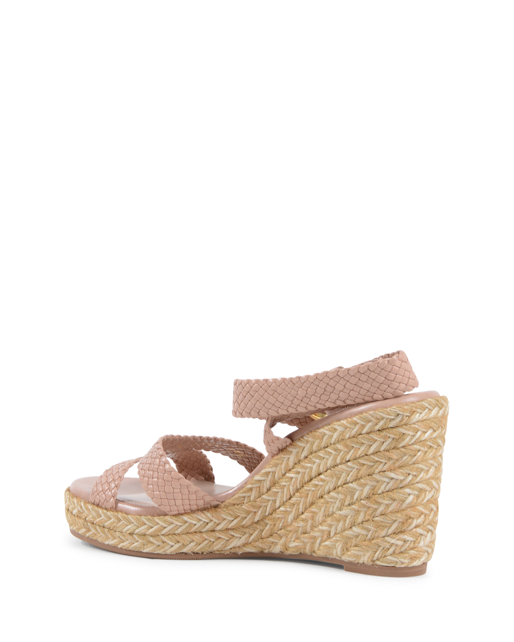 Stuart Weitzman Sandalia de cuña para mujer Rosa ELSIE 85