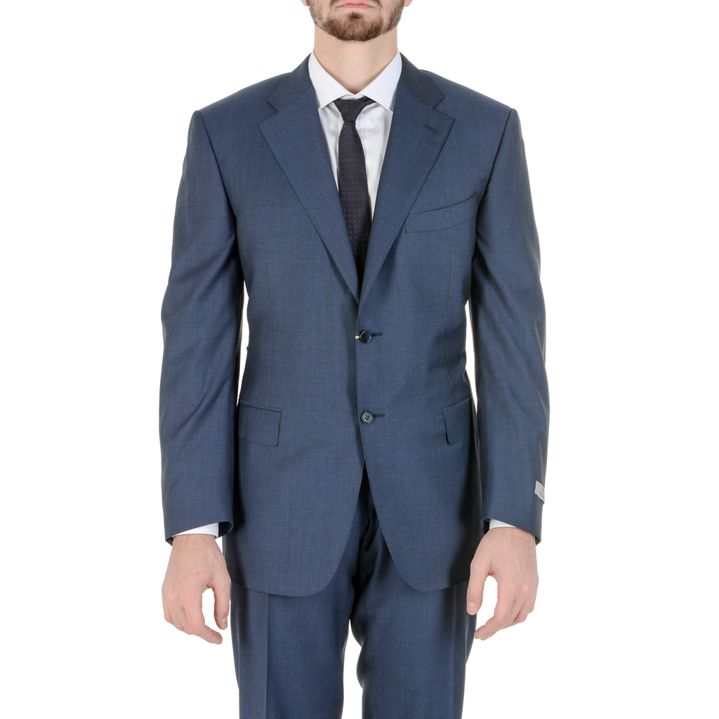 Traje Canali para hombre de manga larga azul