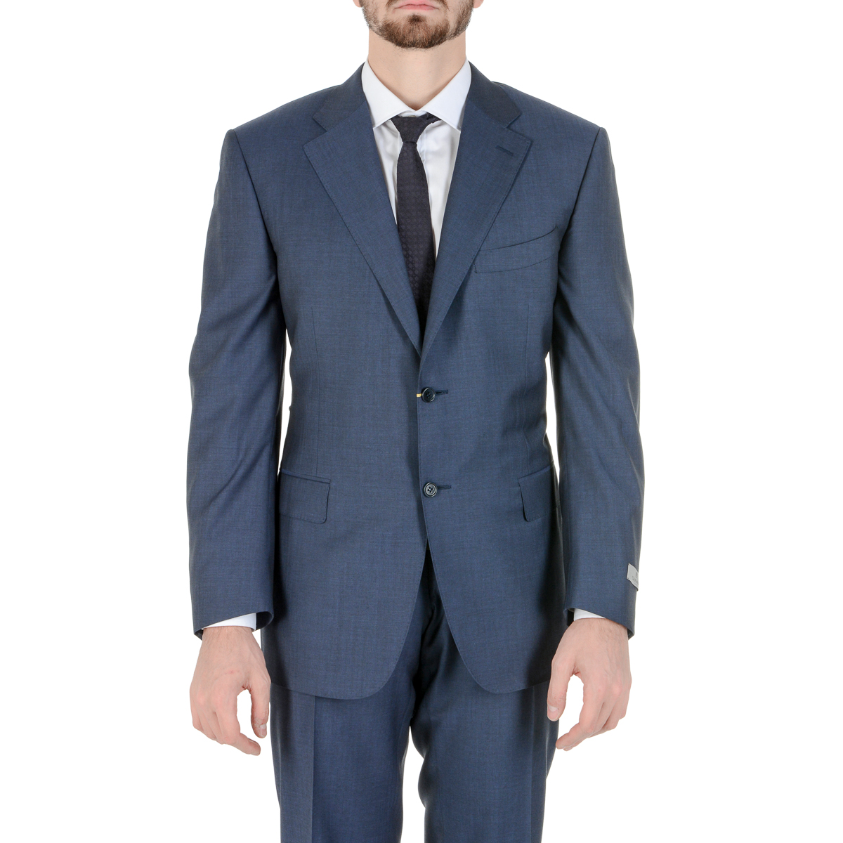 Traje Canali para hombre de manga larga azul