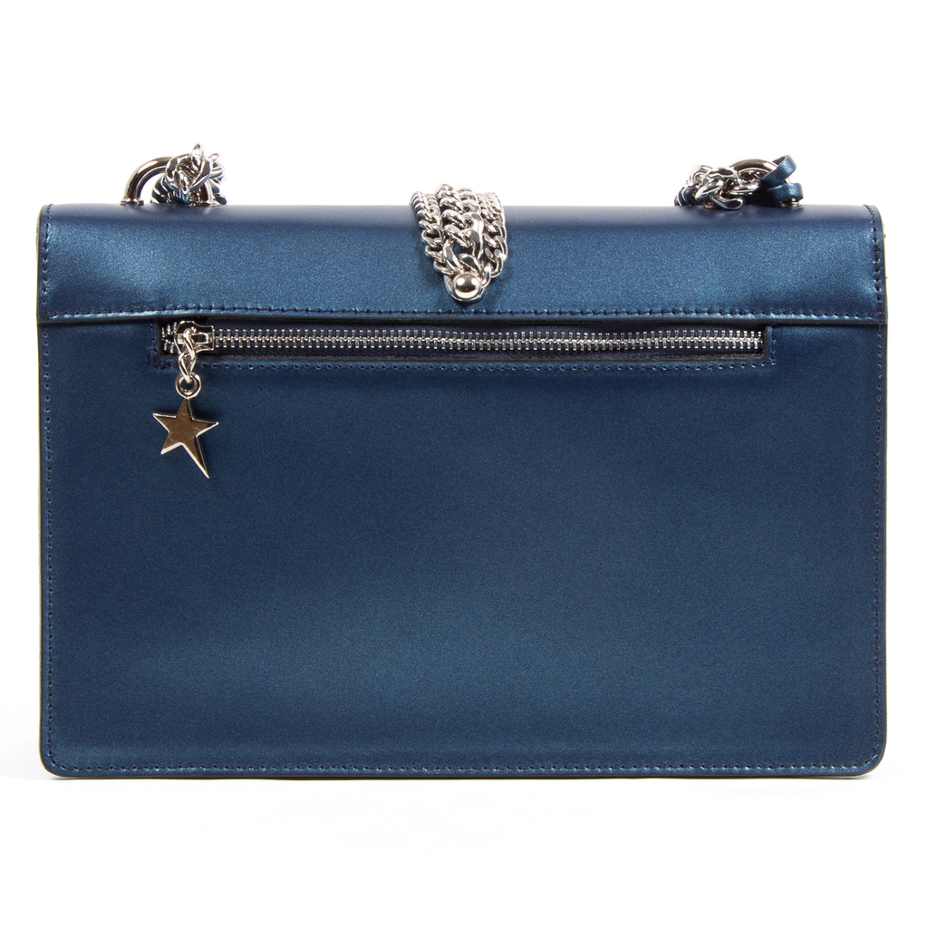 Andrew Charles Womens Handbag Blue RING
