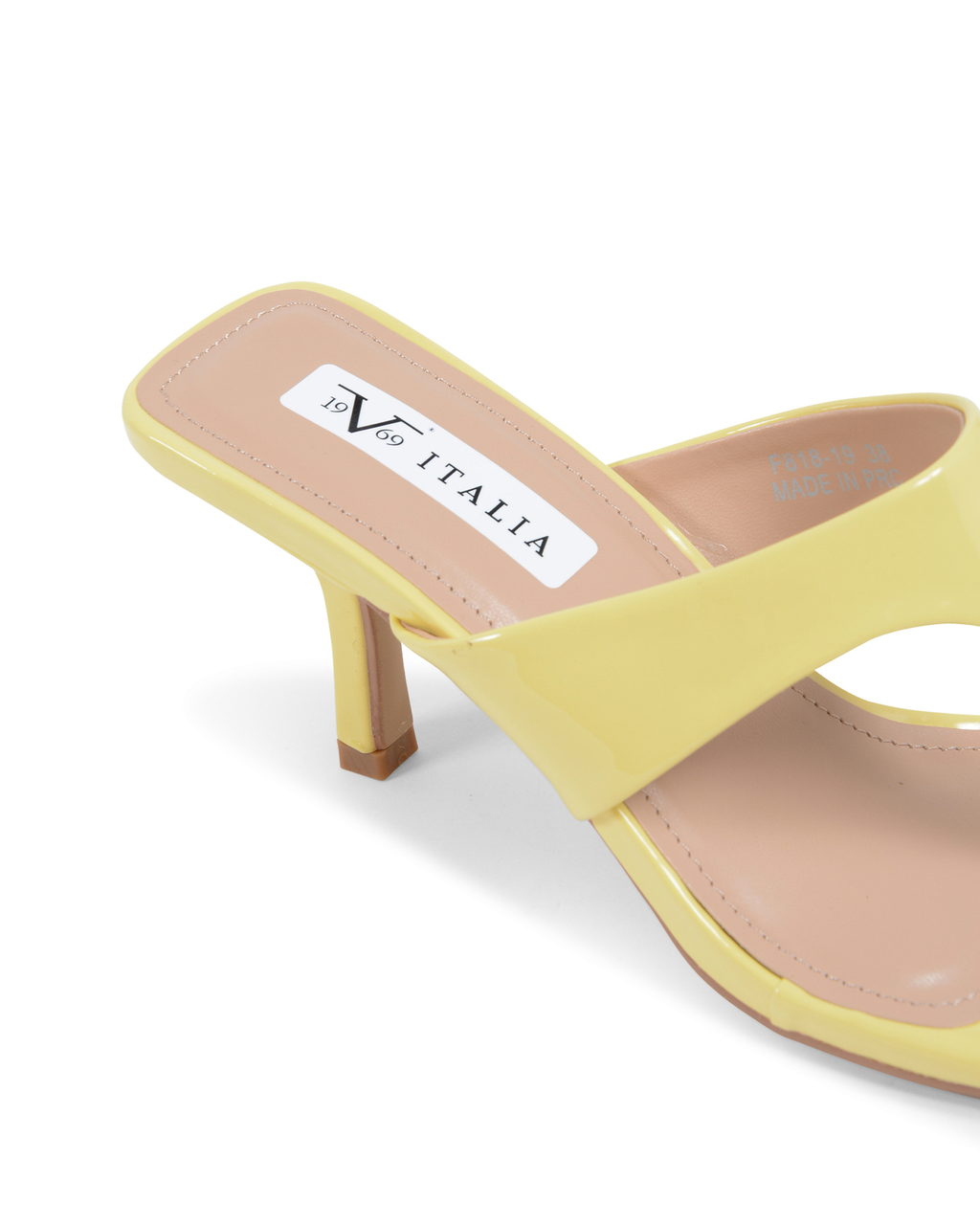 19V69 Italia Sandalia Mule para Mujer Amarilla V81819 AMARILLO