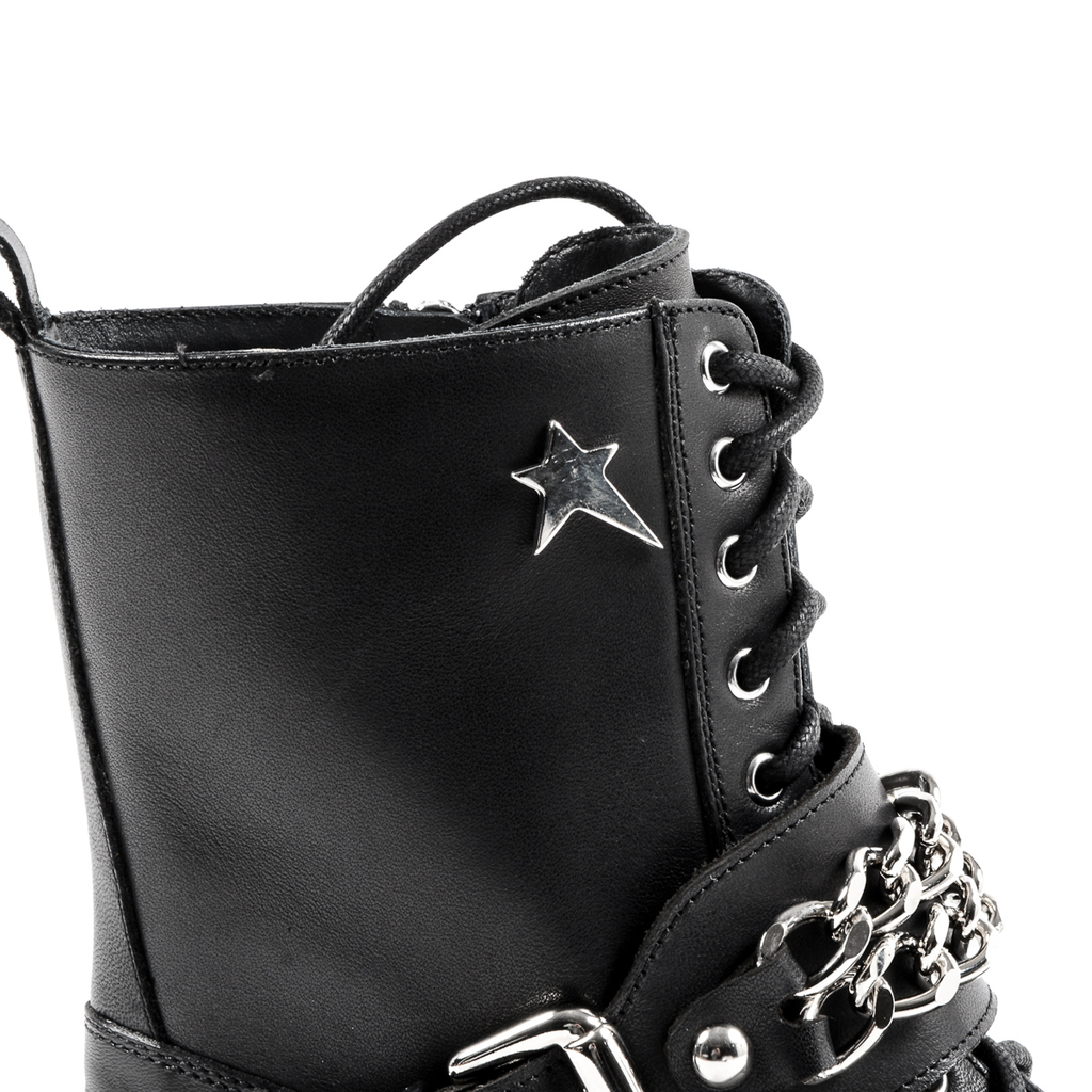 Andrew Charles Womens Short Boot Black AMY
