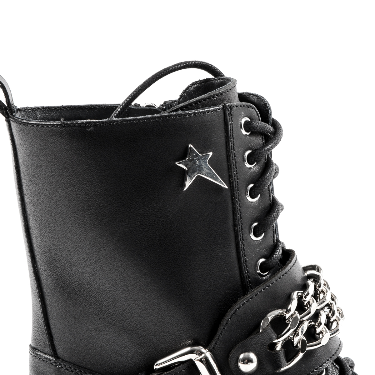 Andrew Charles Womens Short Boot Black AMY
