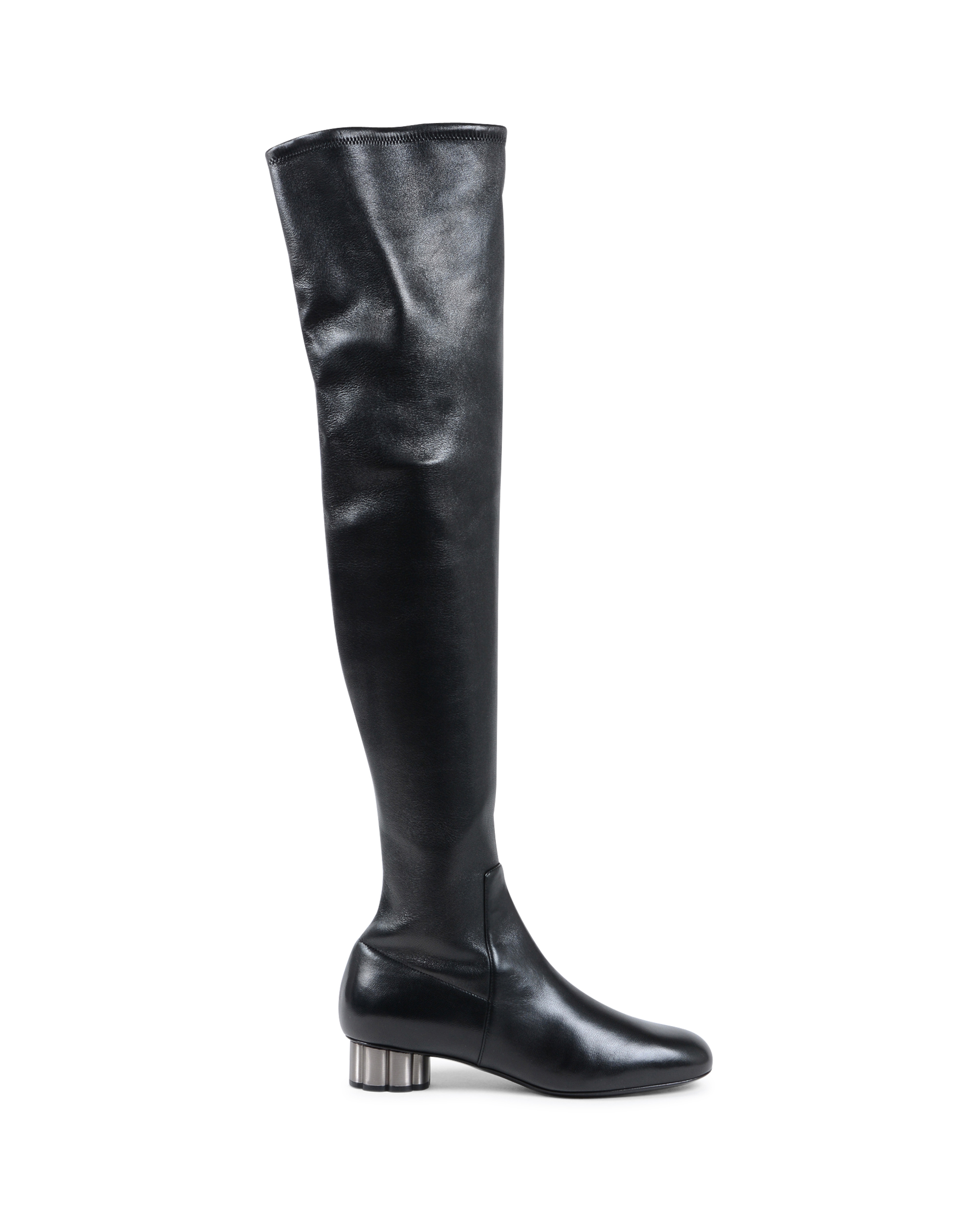 Salvatore Ferragamo Bota Alta Mujer Negro BRINDISI