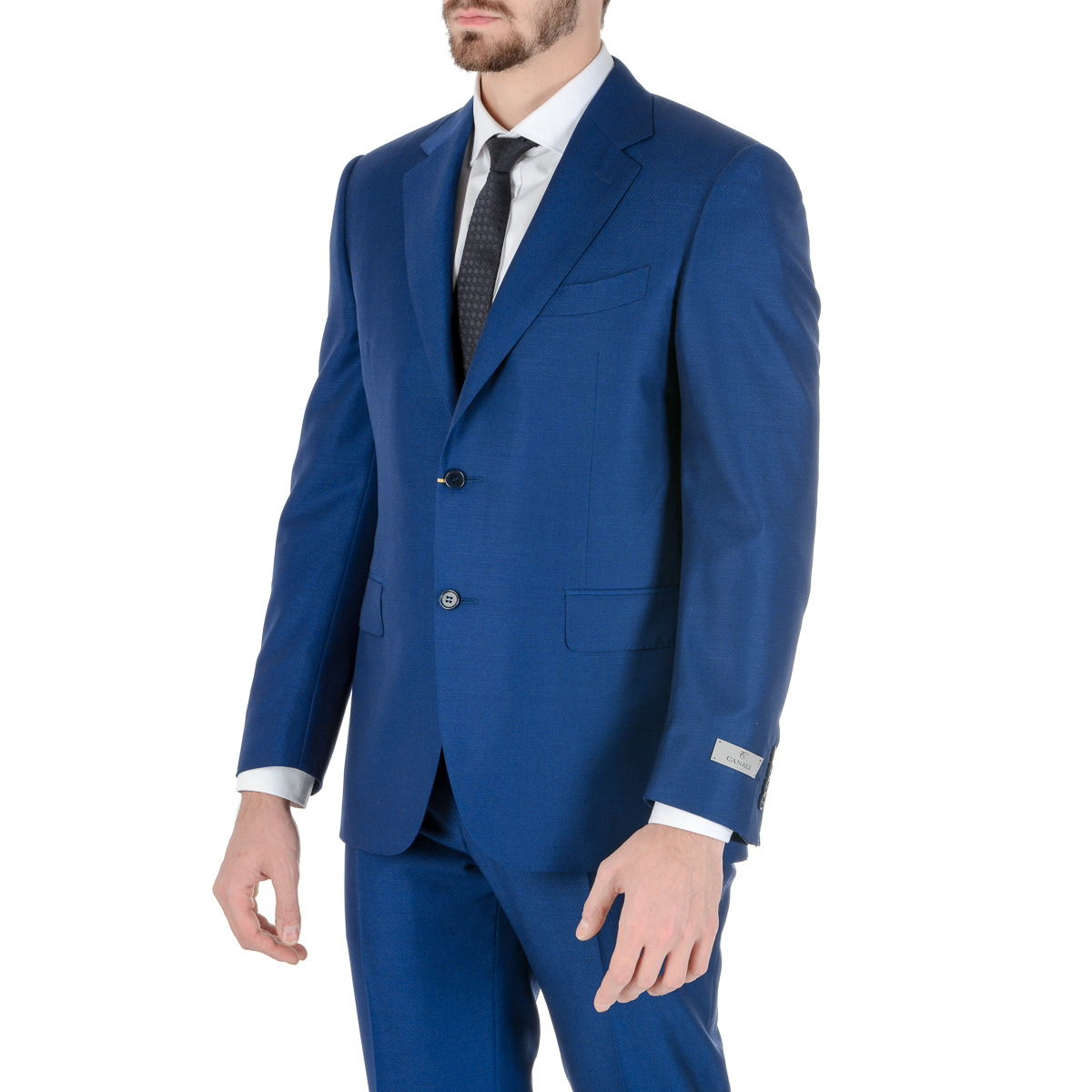 Canali Mens Suit Long Sleeves Blue