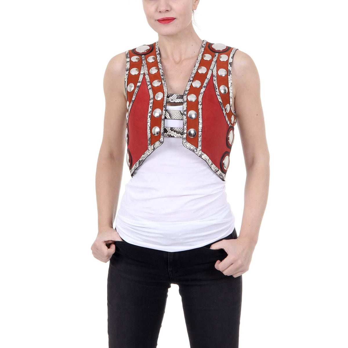 Chaleco Roberto Cavalli para mujer CQP600 PC119 D5412