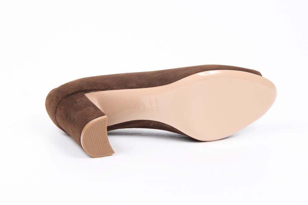 V 1969 Italia Zapatos de tacón para mujer con punta abierta 5618 VAL75 PE CAM15ISTR CAMOSCIO ISTRICE