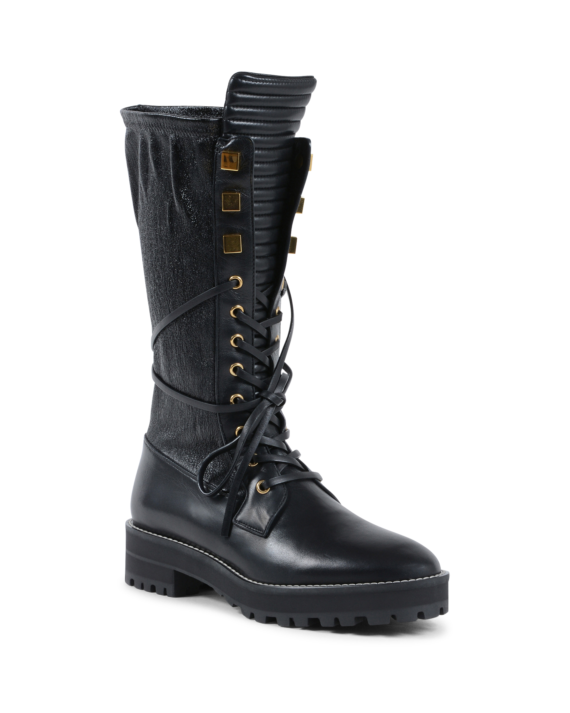 Bota corta Stuart Weitzman para mujer, color negro, ELSPETH