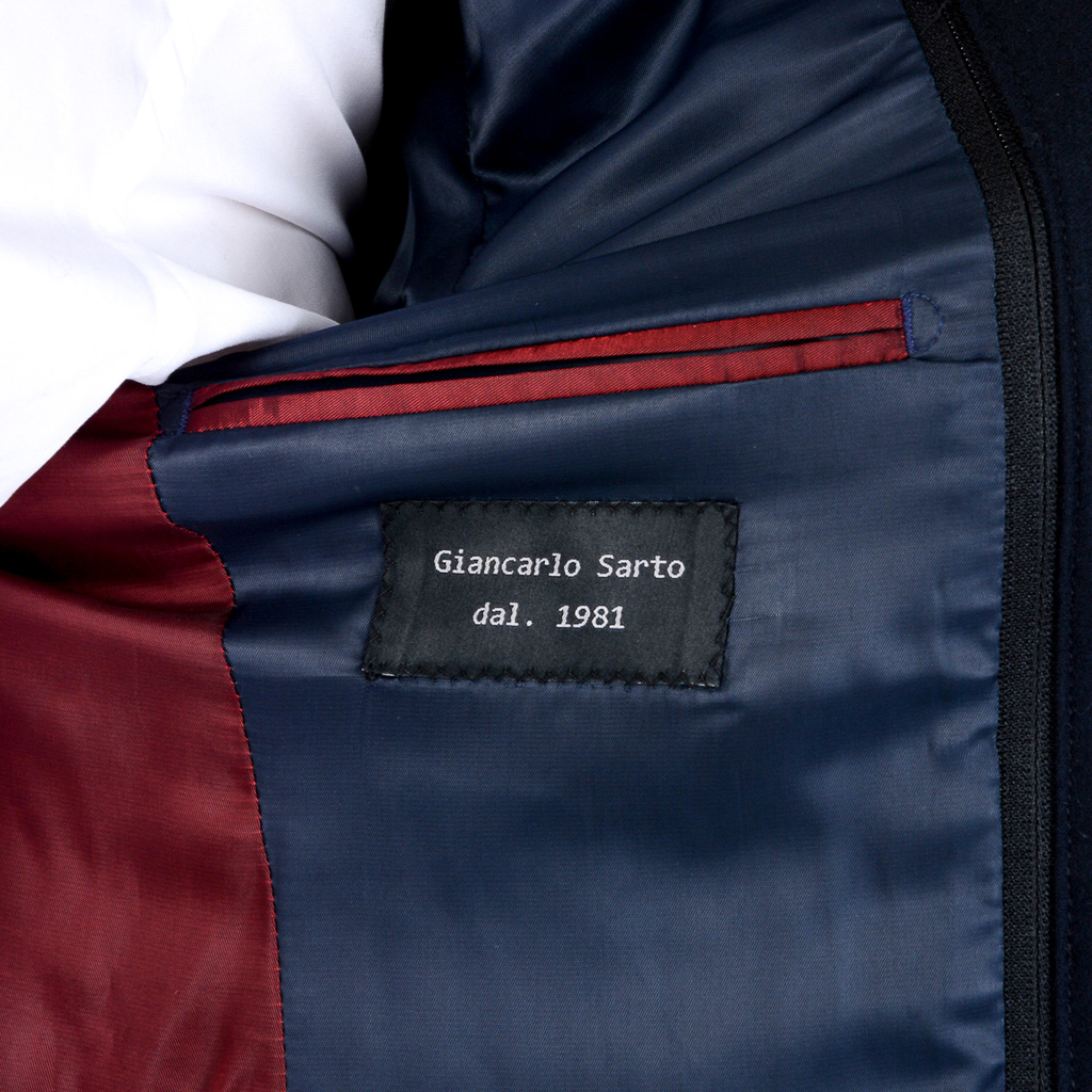 Chaqueta Giancarlo Sarto para hombre, manga larga, azul oscuro