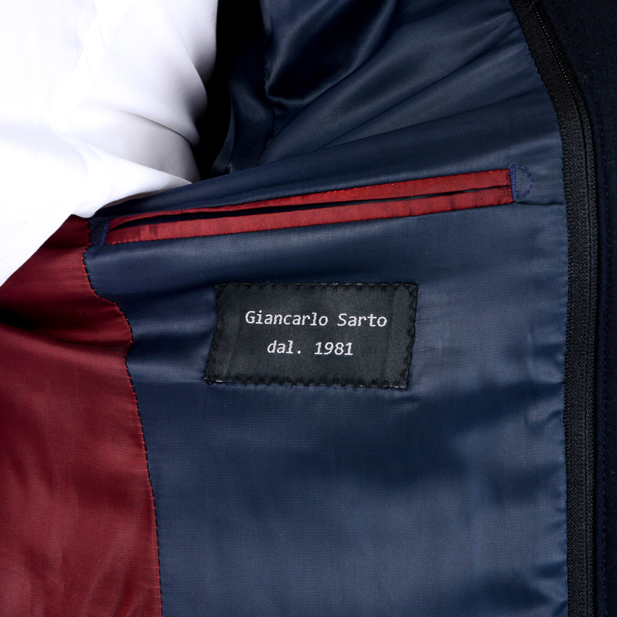 Chaqueta Giancarlo Sarto para hombre, manga larga, azul oscuro