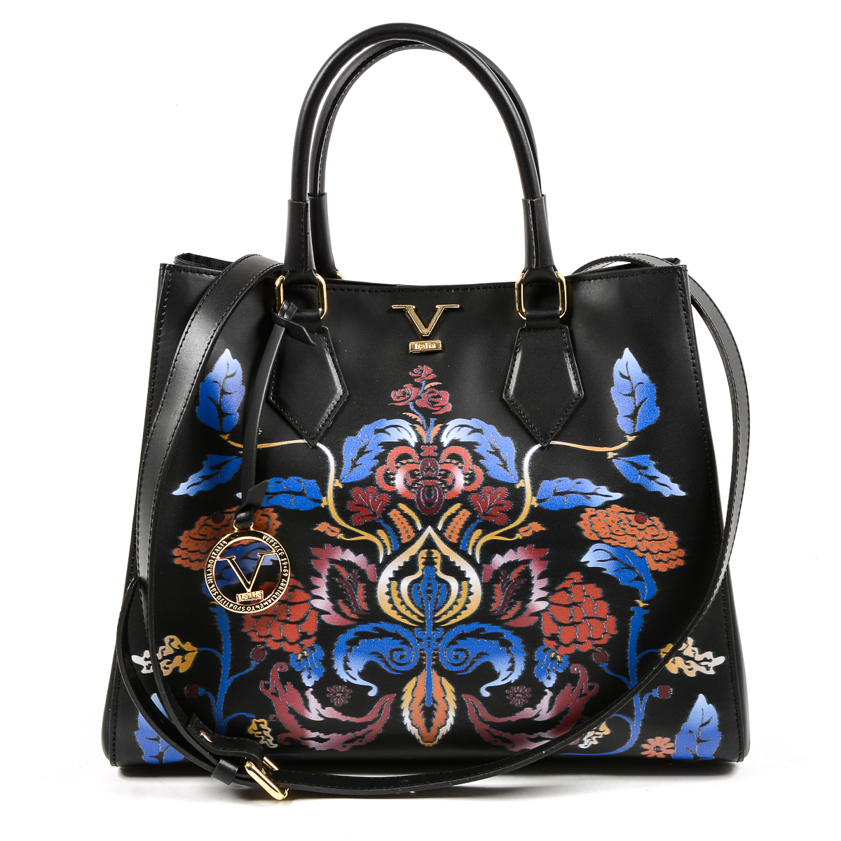 V 1969 Italia Womens Handbag Black CRETA