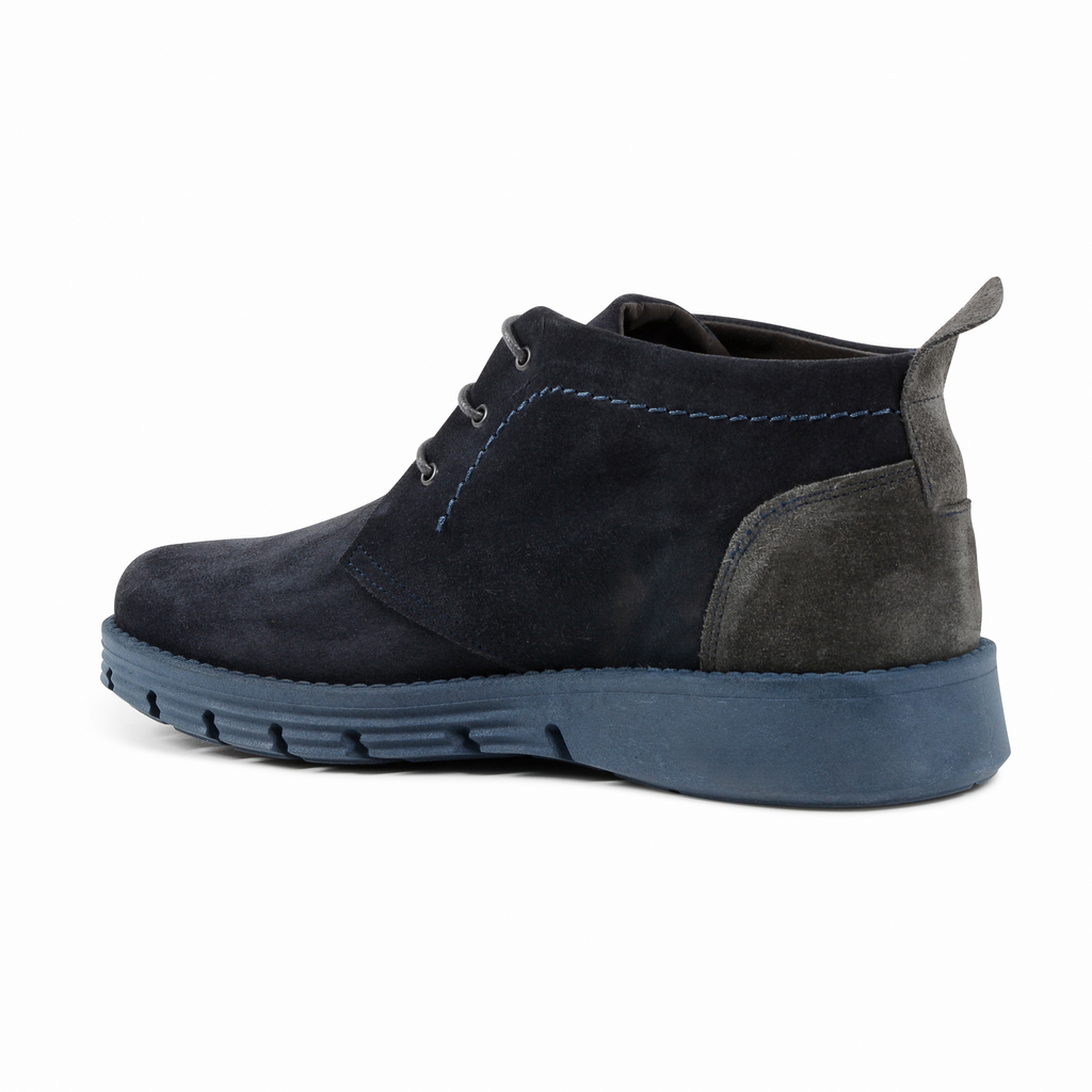 19V69 Italia Botín Hombre Azul Gris 930 CAMOSCIO BLUE GRIGIO