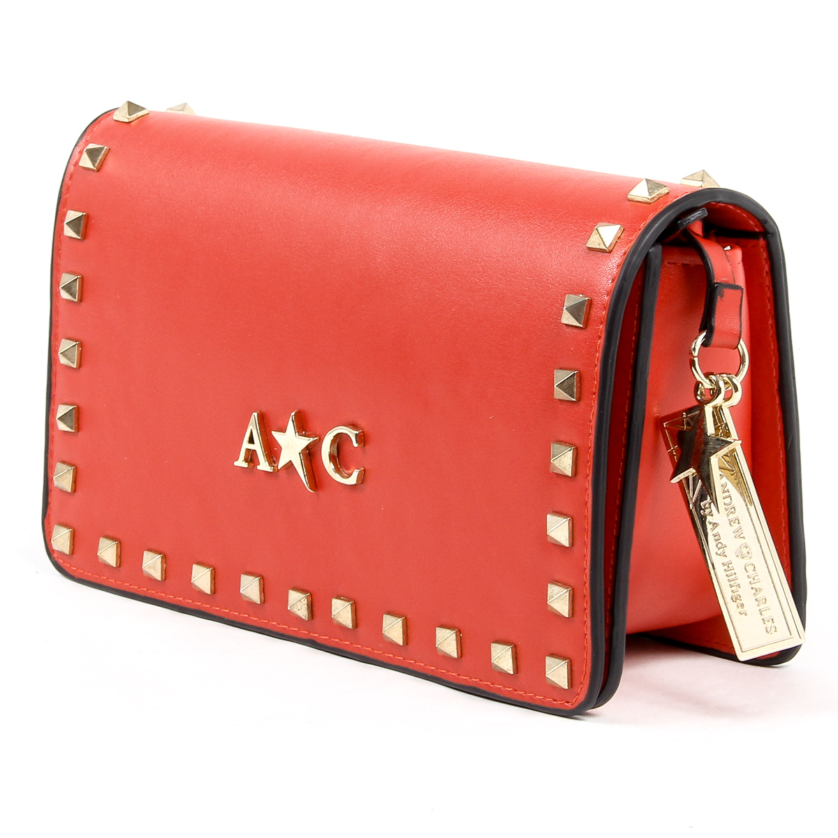 Bolso de mano Andrew Charles para mujer, color rojo, PAIGE