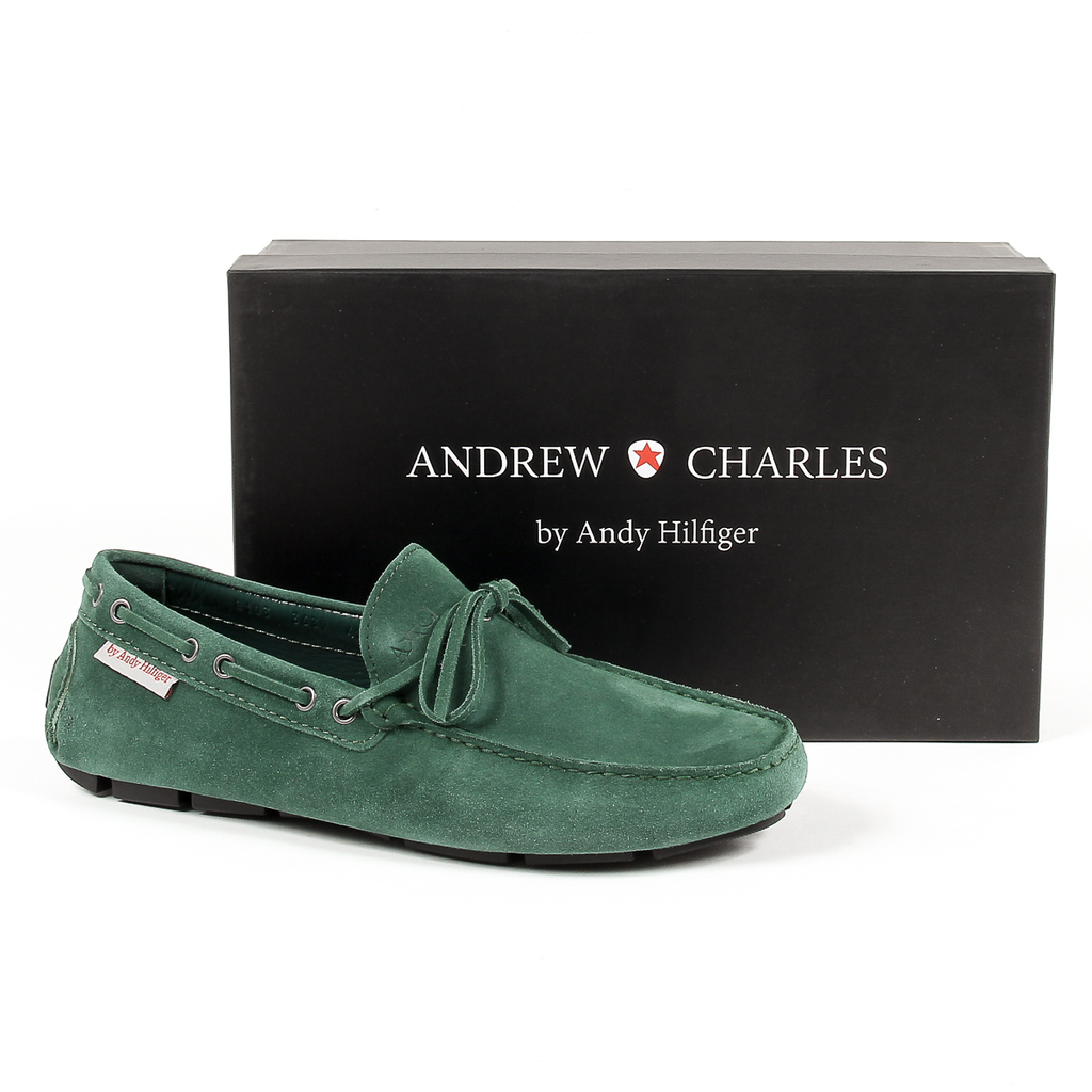 Mocasín Andrew Charles para hombre verde STEVE
