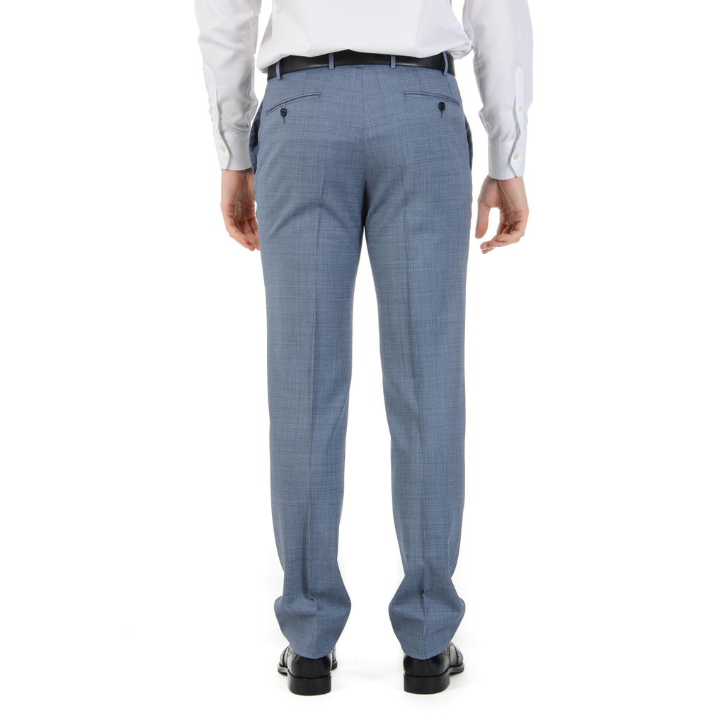 Corneliani Mens Suit Long Sleeves Light Blue Super 110's