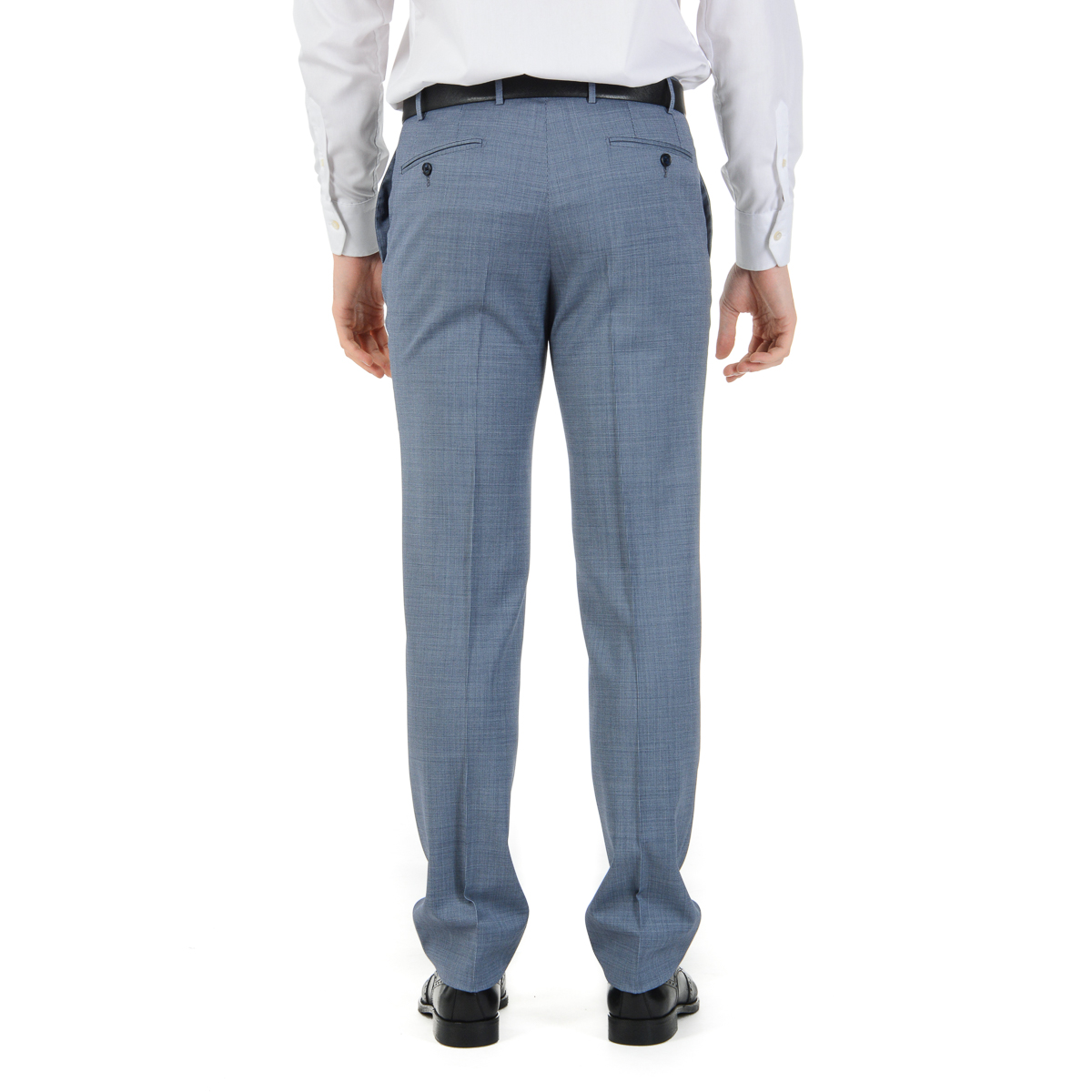 Corneliani Mens Suit Long Sleeves Light Blue Super 110's
