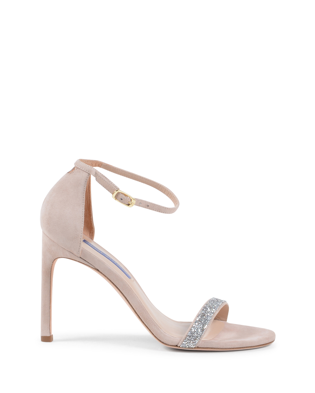 Stuart Weitzman Sandalia con tira al tobillo para mujer Beige NUDISTSONG DOLCE