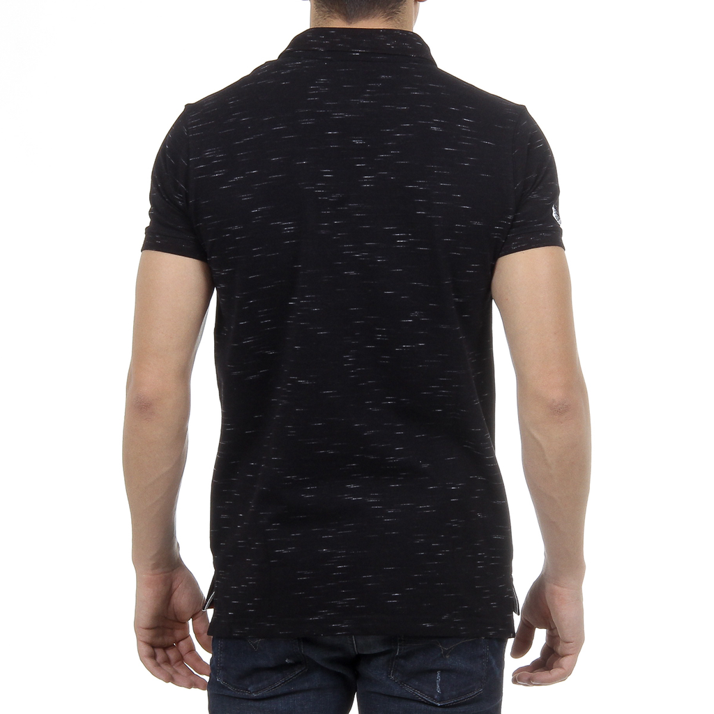 Andrew Charles Mens Polo Short Sleeves Black THOMAS