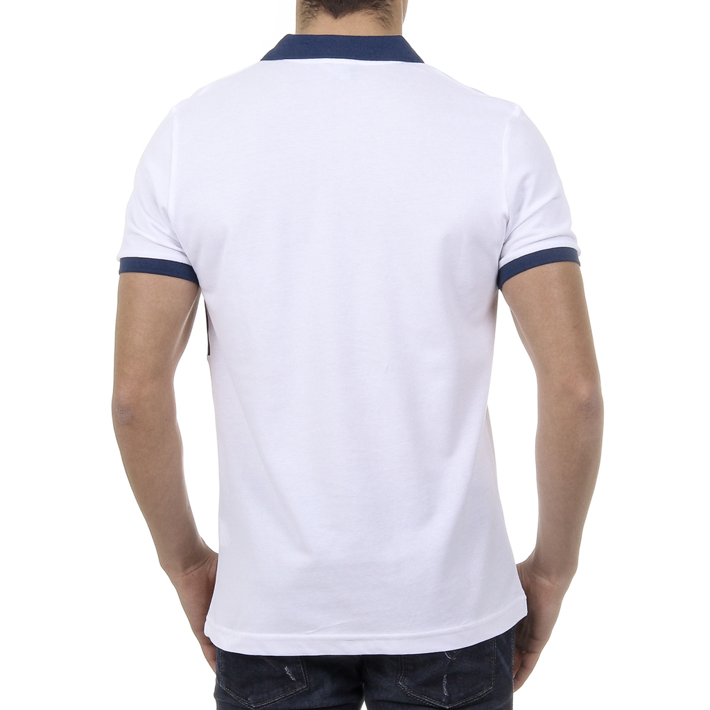 Polo Ufford & Suffolk Polo Club para hombre, manga corta, US002, blanco