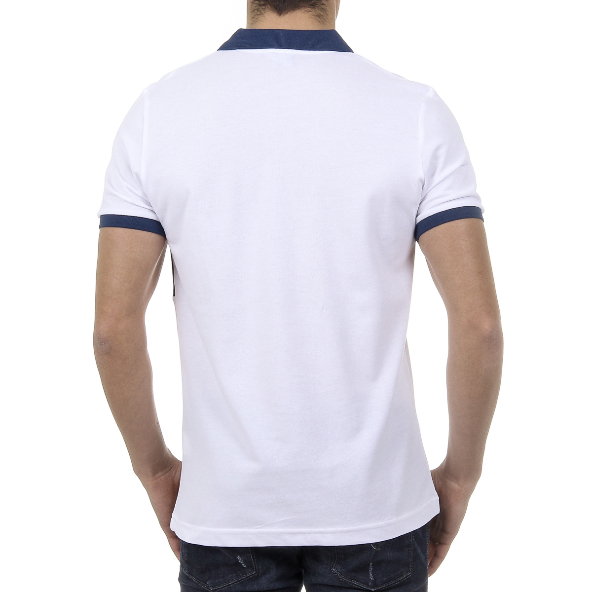Polo Ufford & Suffolk Polo Club para hombre, manga corta, US002, blanco
